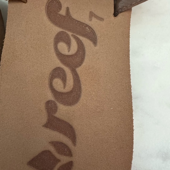 Reef UGANDAL Brown Flip Flop Beaded Strap Sandal Women's Flip Flops Sz 7 NWOT - Picture 4 of 4